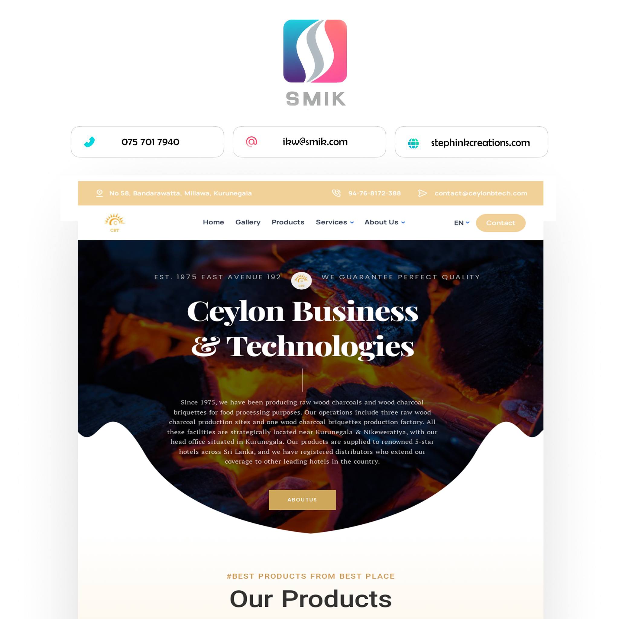 Ceylon Business & Technologies Website